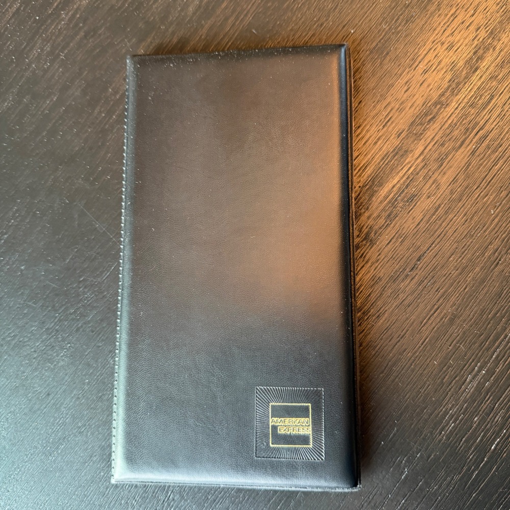 American Express Black Guest Check Presenter Restaurant Bill Holder Lot of 5